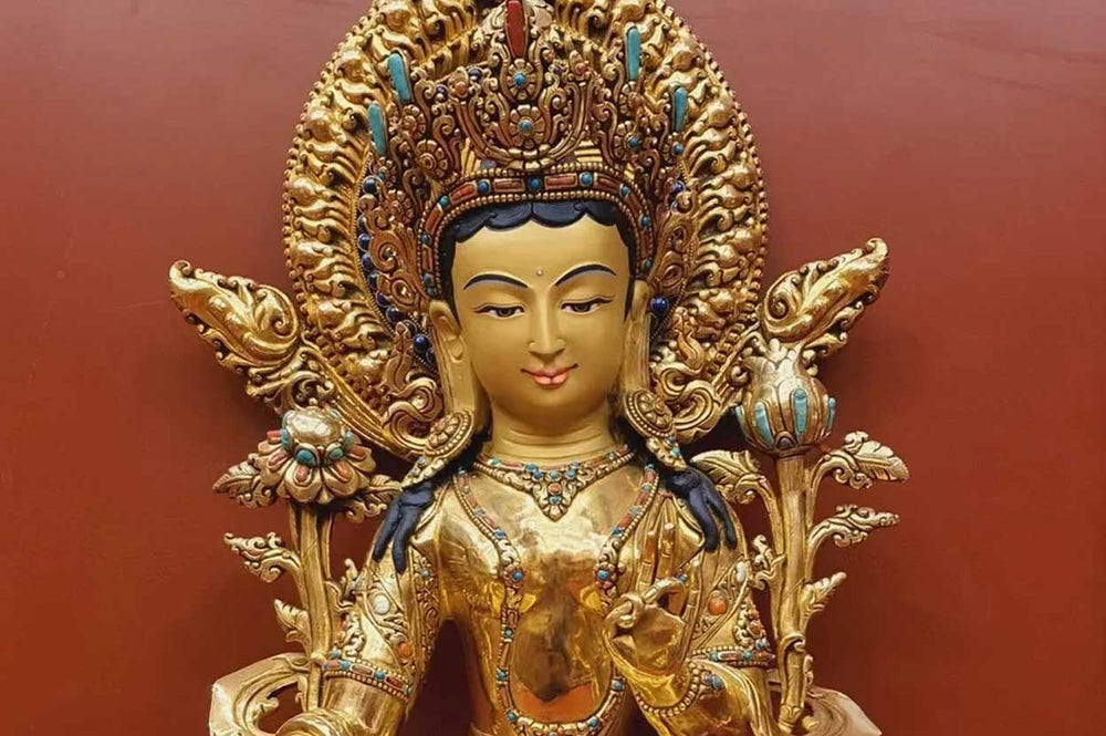 Eastern Enigma: The Good Lady Dragon Queen Buddha Statue