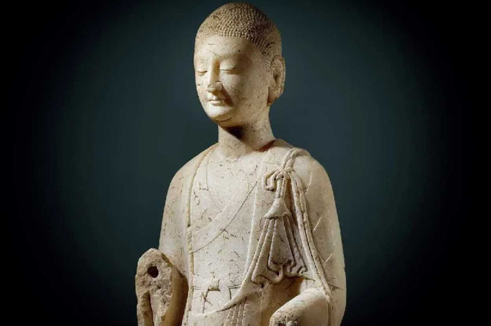 The Radiance of Enlightenment: White Jade Marble Buddha Statues