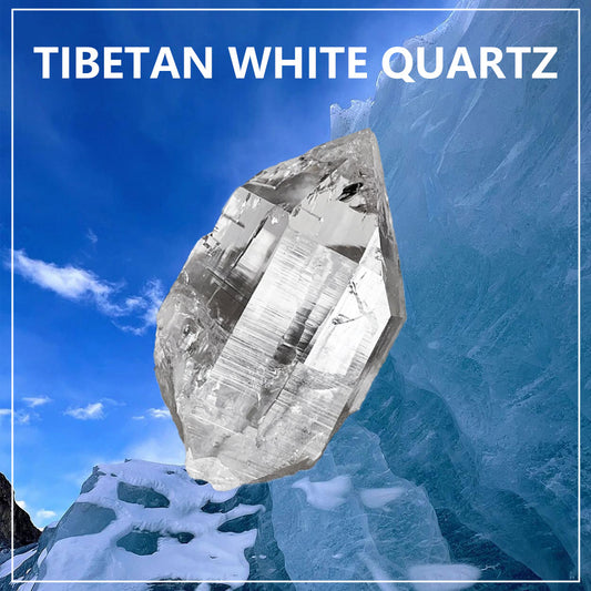 Tibetan White Quartz Crystal Kailash Energy Blessing Rough Stone