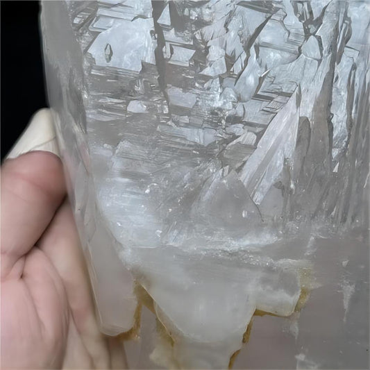 Health Quartz Crystal Kailash Energy Blessing Himalaya Natural white Raw stone Double-sided backbone Quartz Crystal