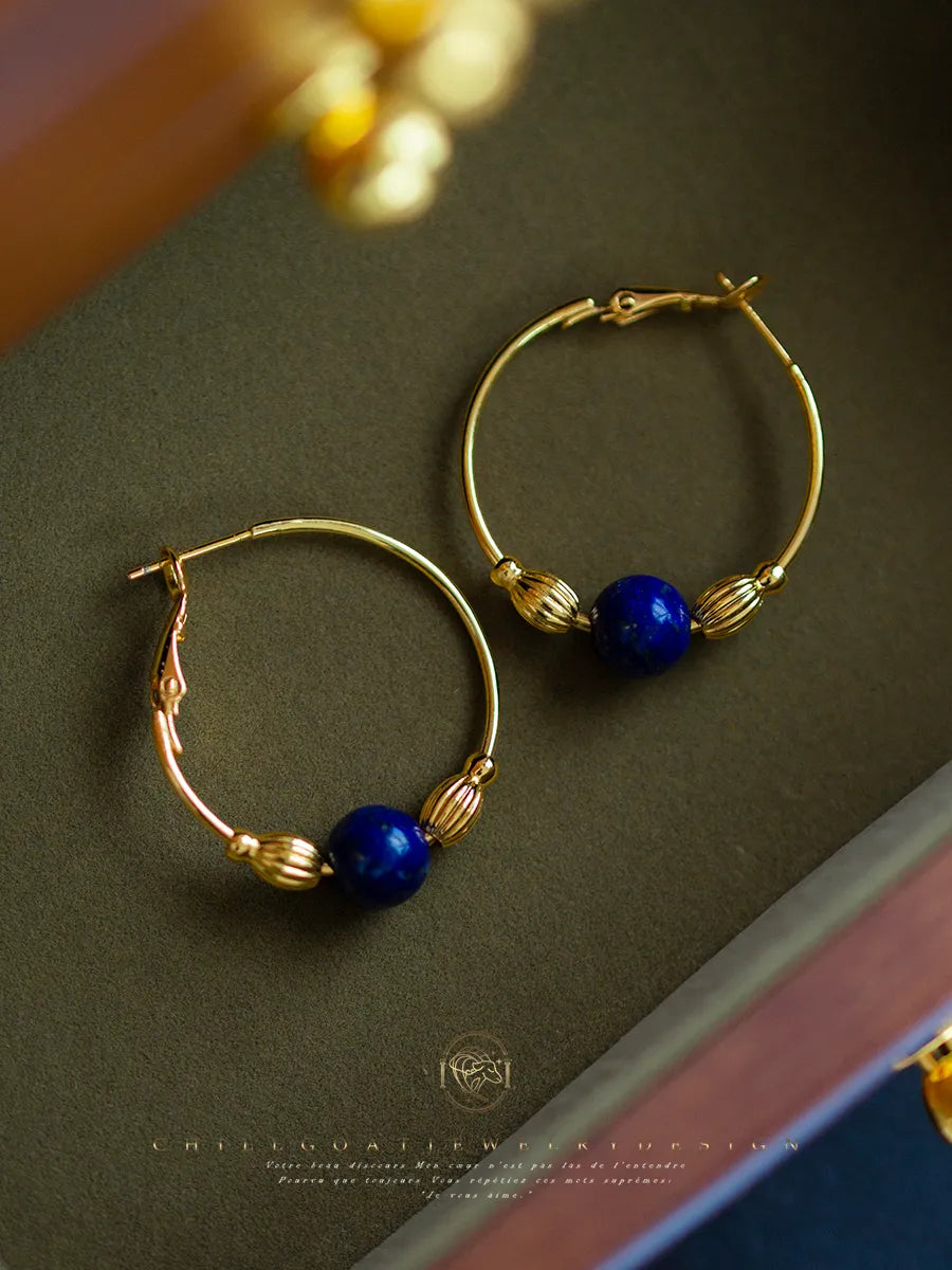 Love Energy Lapis Lazuli Earrings