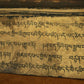 Qing Dynasty Ancient Sutra Scripture Mulberry Wood Tibetan Ritual Item Antique Pure Tibetan