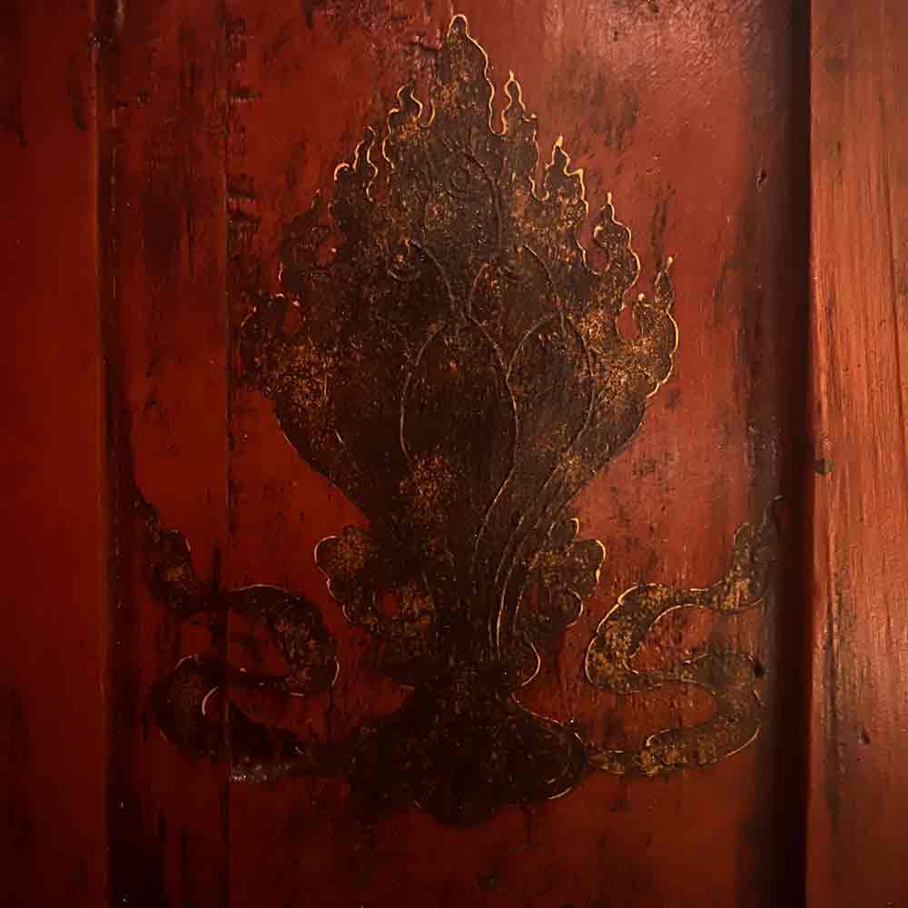 Painted Zhibazha Tibetan Cabinet puretibetan