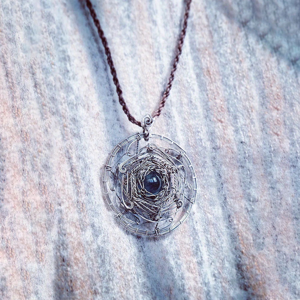 Mandala Quartz Crystal Ball Healing Pendant Handmade Silver Jewelry Tibetan Quartz Crystal Energy for happiness pleasure