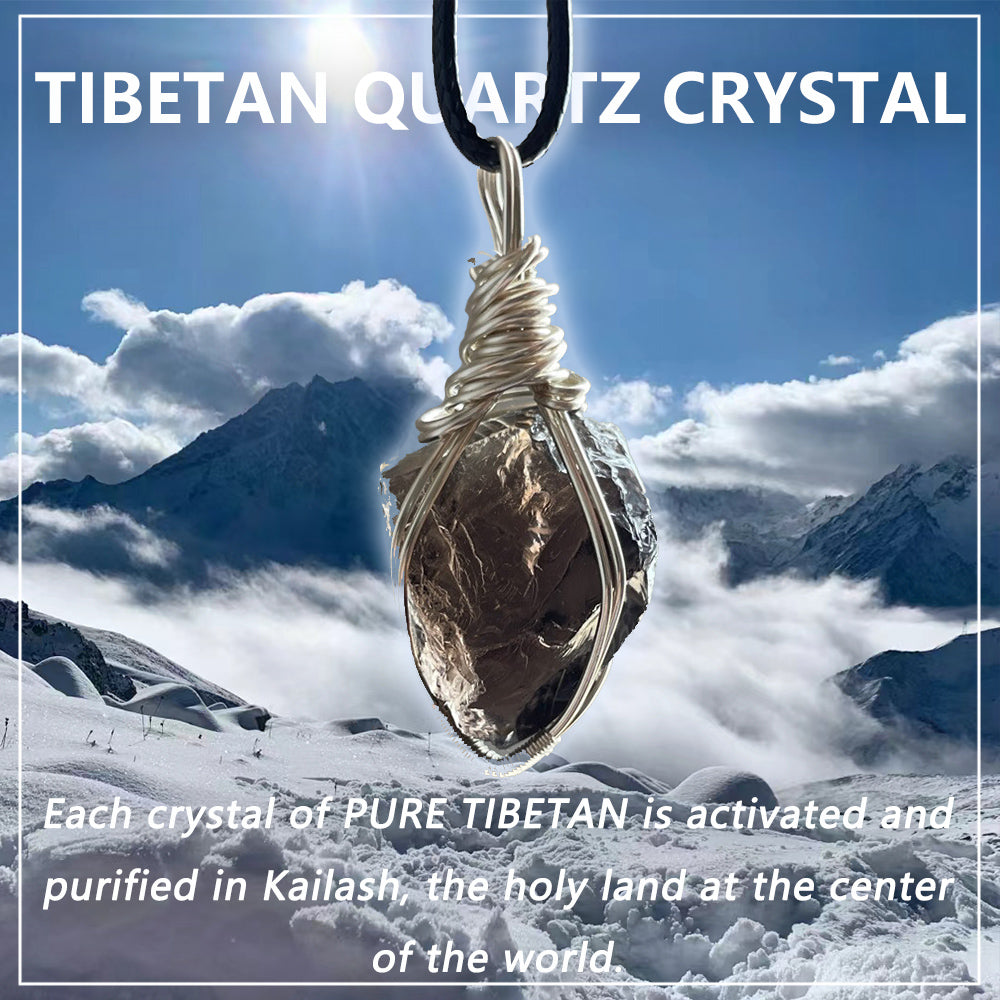 Grounding | Tibetan Smoky Quartz Crystal Pendant Necklace