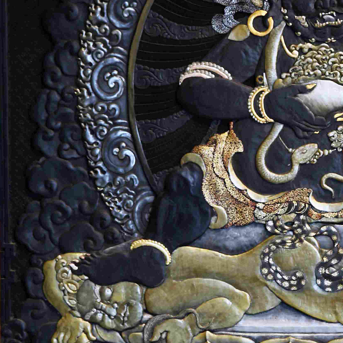 Five Jambhala Series Black Jambhala Natural Lacquer Eight Wonders of Yanjing Chinese Palace Classic Craftsmanship Oriental Aesthetics