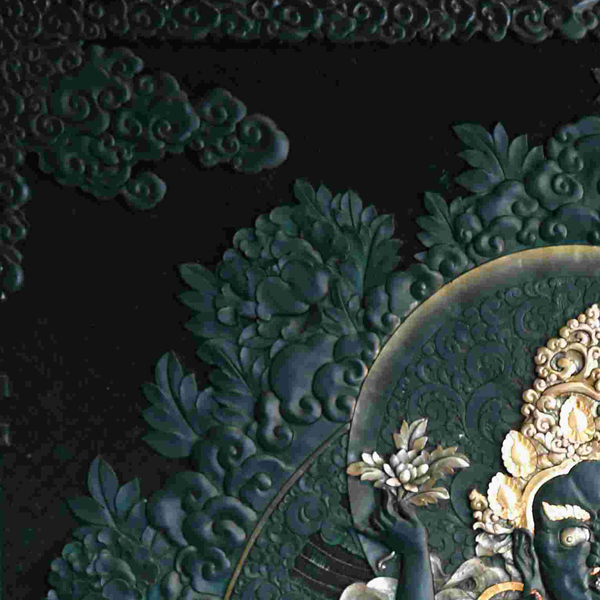 Five Jambhala Series Green Jambhala Natural Lacquer Eight Wonders of Yanjing Chinese Palace Classic Craftsmanship Oriental Aesthetics