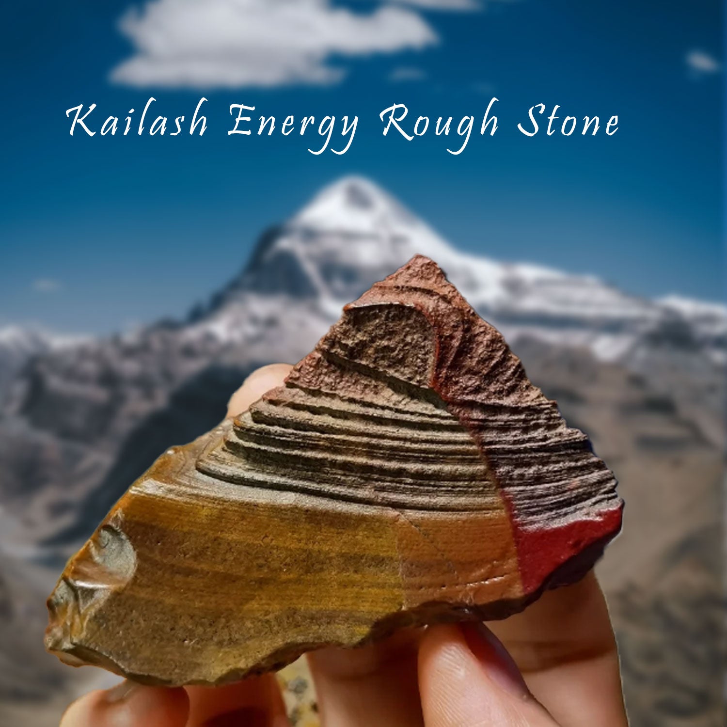 Energy blessing stone from Kailash