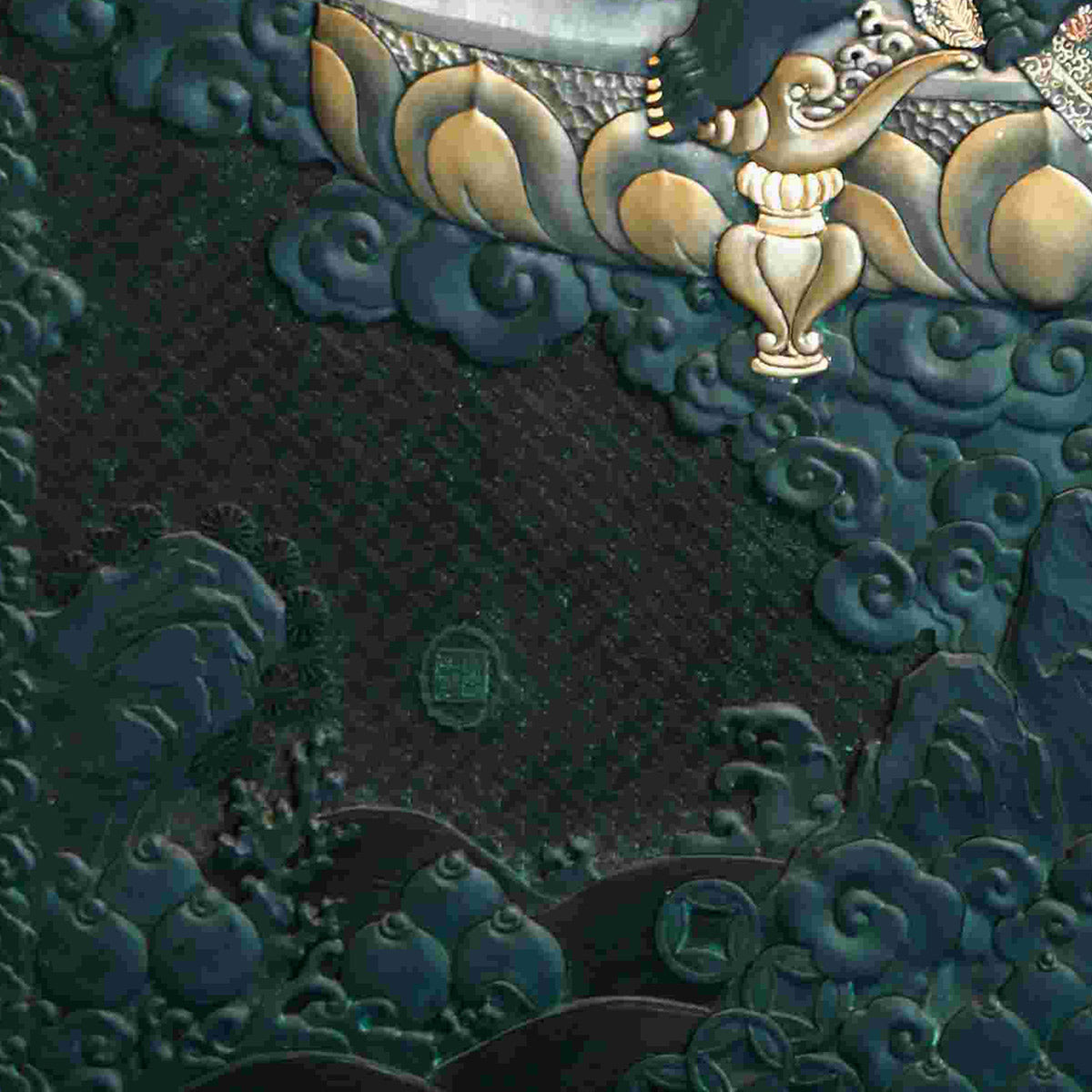 Five Jambhala Series Green Jambhala Natural Lacquer Eight Wonders of Yanjing Chinese Palace Classic Craftsmanship Oriental Aesthetics