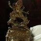 Ming Dynasty Statue of Yama, the Lord of the Underworld Antique Tibetan Buddhist Statue Gilded Tibet Pure Tibetan