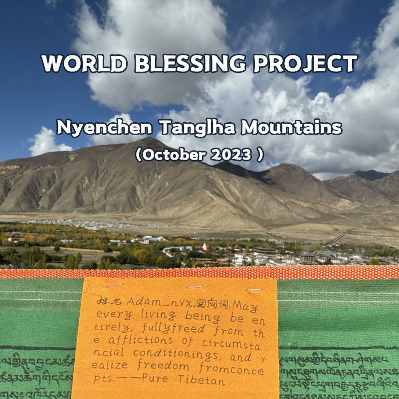 Hang prayer flags for you in Holy Lake Namtso Pure Tibetan