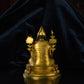 Qing Dynasty  Master Tsongkhapa Tibetan Antique Buddha Statues Man Gong Man Jin Shui  Nagqu Xiaodeng Temple Oriental Treasure