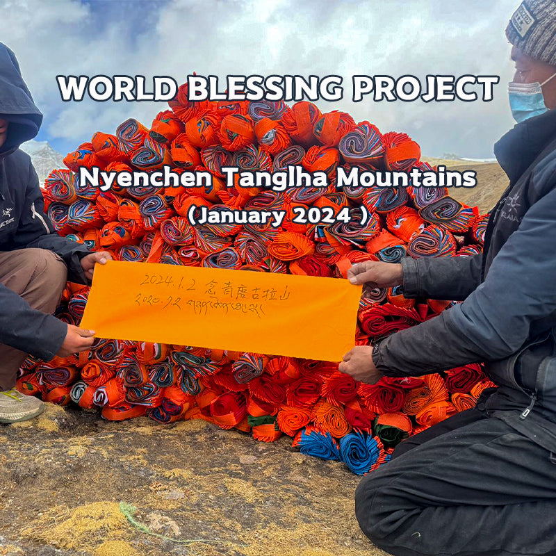 Hang prayer flags for you in Holy Lake Namtso Pure Tibetan