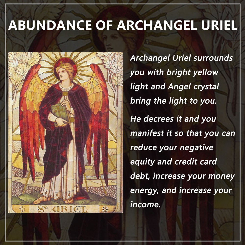Abundance of Archangel Uriel Tibetan Angel Quartz Crystal Kailash Energy Protection Healing