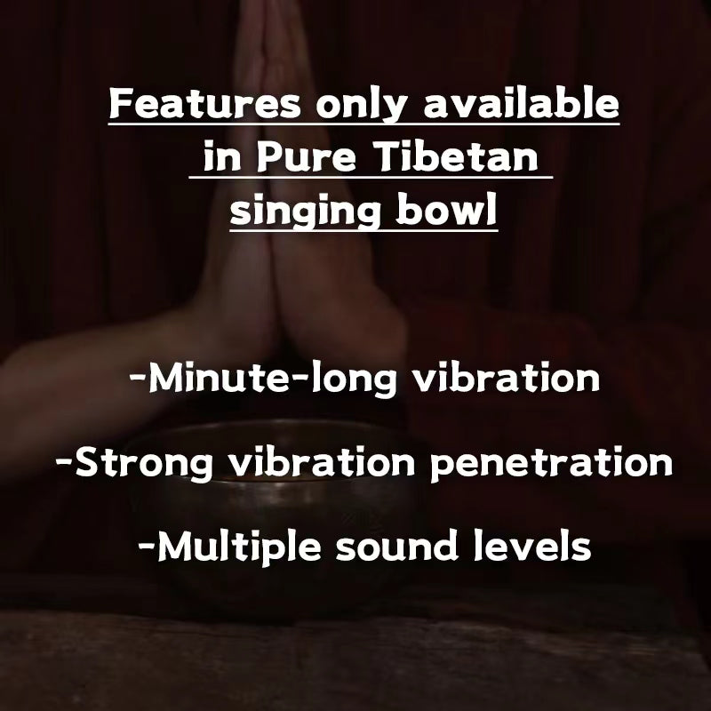 Antique Singing Bowl-Tibetan temple series-Scriptures Blessed puretibetan