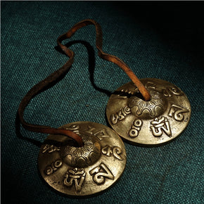 Brass Tibetan Tingsha Cymbals puretibetan