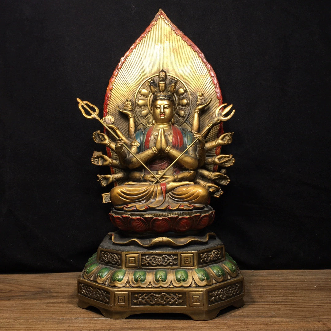 Avalokiteśvara WISDOM Tibetan Statue for Eliminating Difficulty