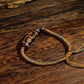 Bring good luck Six Eyes Dzi Beads Tibetan string Natural agate chalcedony Vajra pestle hand-woven rope