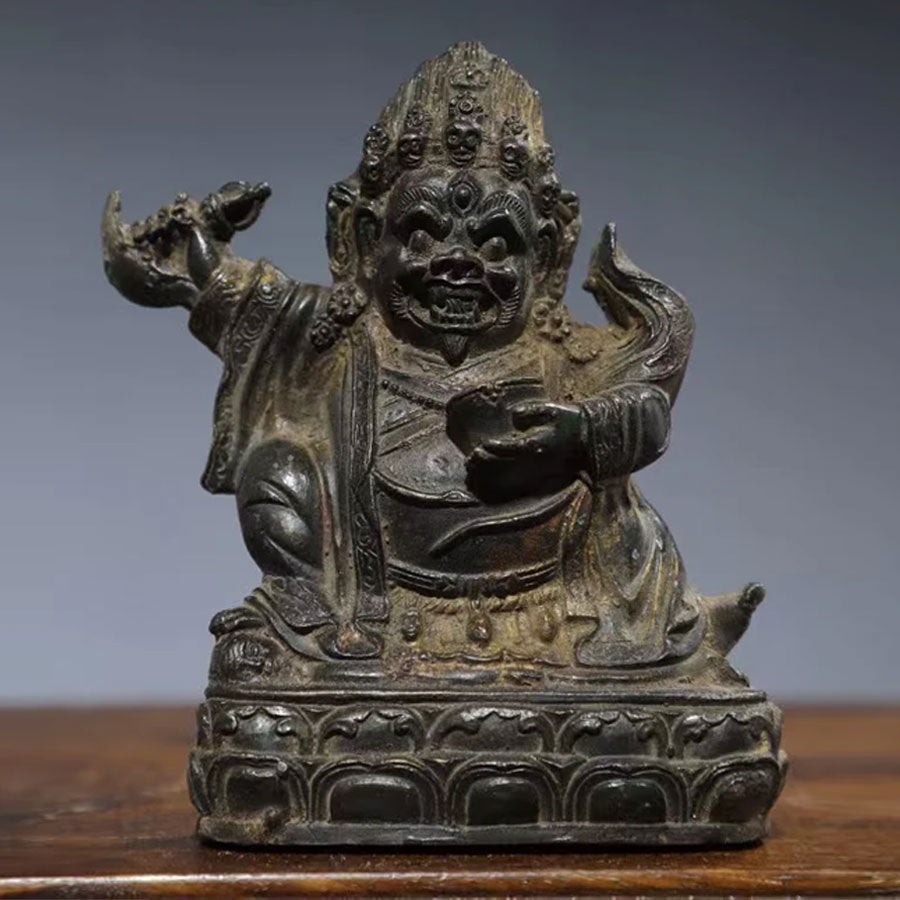 Mahakala MAGIC Tibetan Bronze Statue for Eliminating Diseases