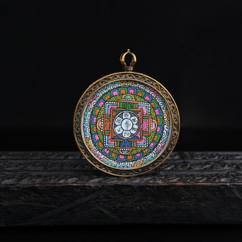 Mandala Tibetan Thangka Pendant puretibetan