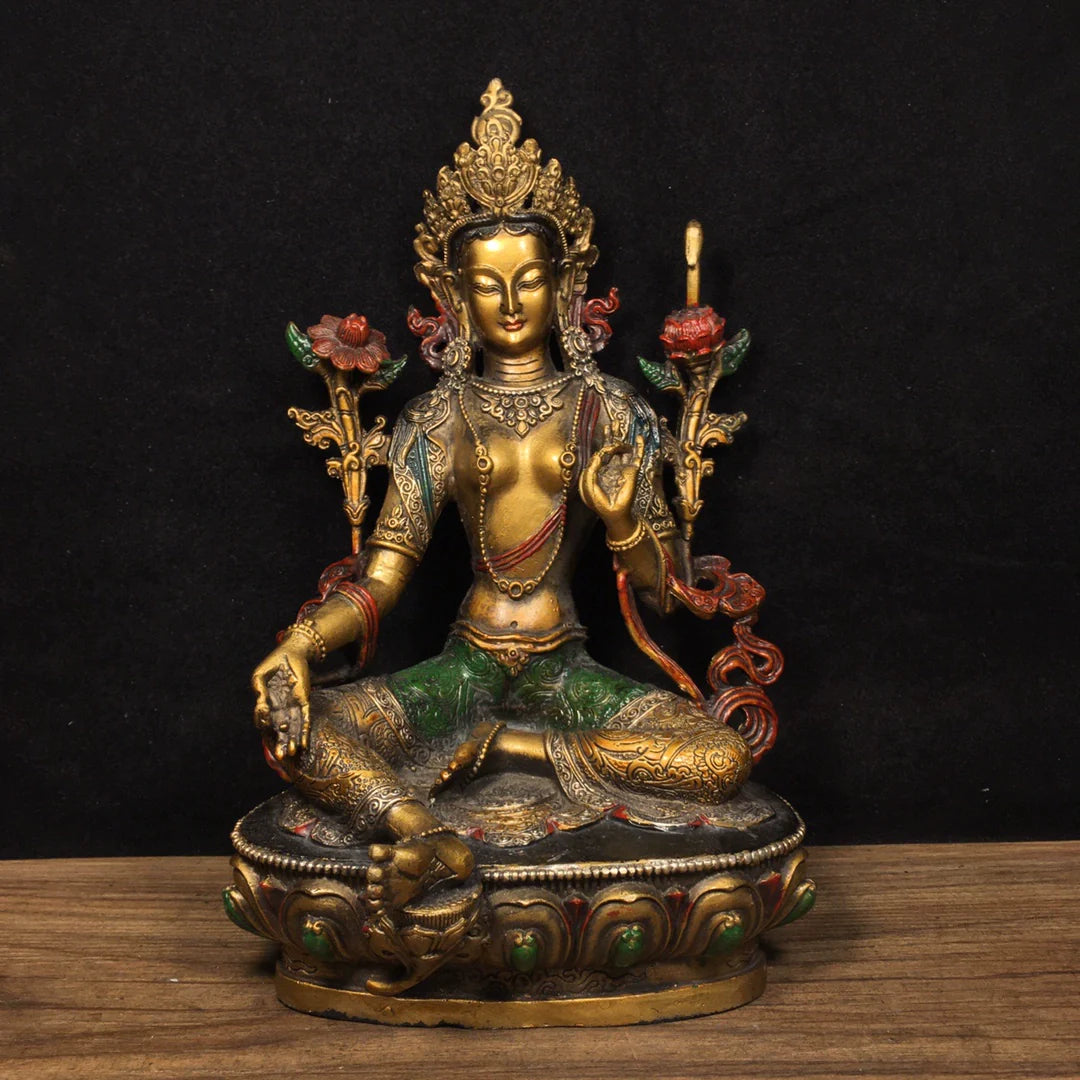 SUKHAVATI Tara AUSPICIOUS Tibetan Statue for Eliminating Negativity