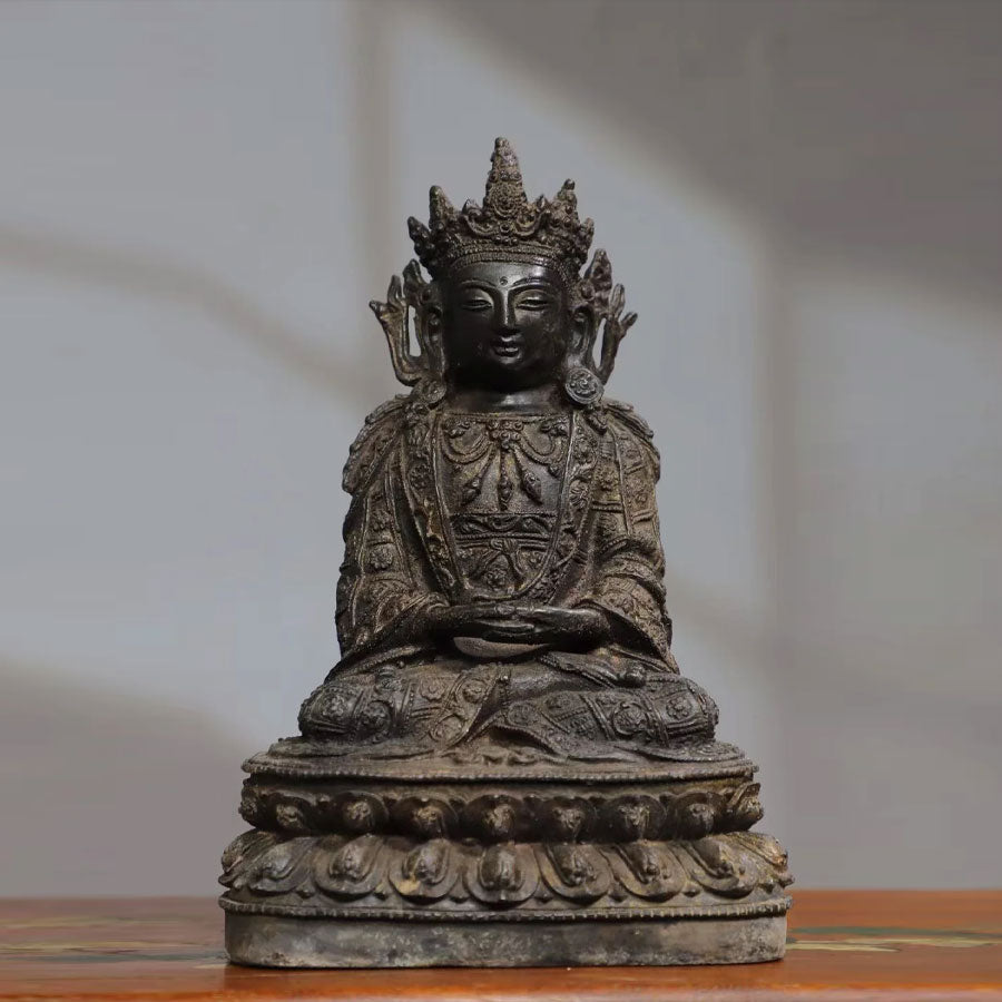 Shakyamuni SPIRIT Tibetan Bronze Statue for Eliminating All Disasters puretibetan