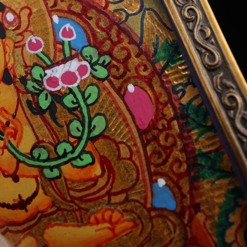 Manjushri Bodhisattva Tibetan Thangka Pendant puretibetan