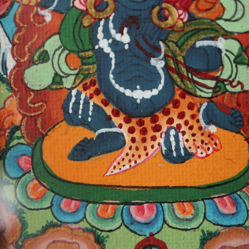 Vajrapani Tibetan Thangka Pendant Gilding Craft puretibetan