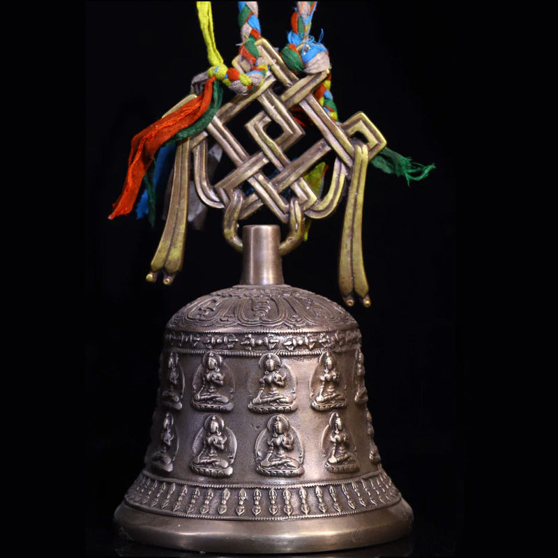 Vajra Bell Ghanta Vajra Dorje Bronze Tibetan Ritual puretibetan