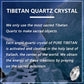 Tibet Angel Quartz Crystal Energy Raise Your Vibration & Hear Your Angels