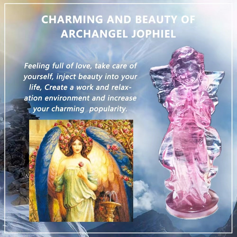 Charming & Beauty of Archangel Jophiel Pink Fluorite Angel Stone