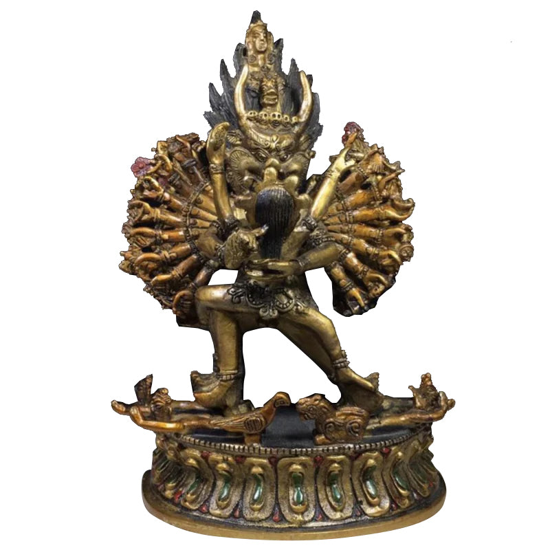 Yamantaka IMMORTAL Tibetan Statue for Eliminating Senescence puretibetan