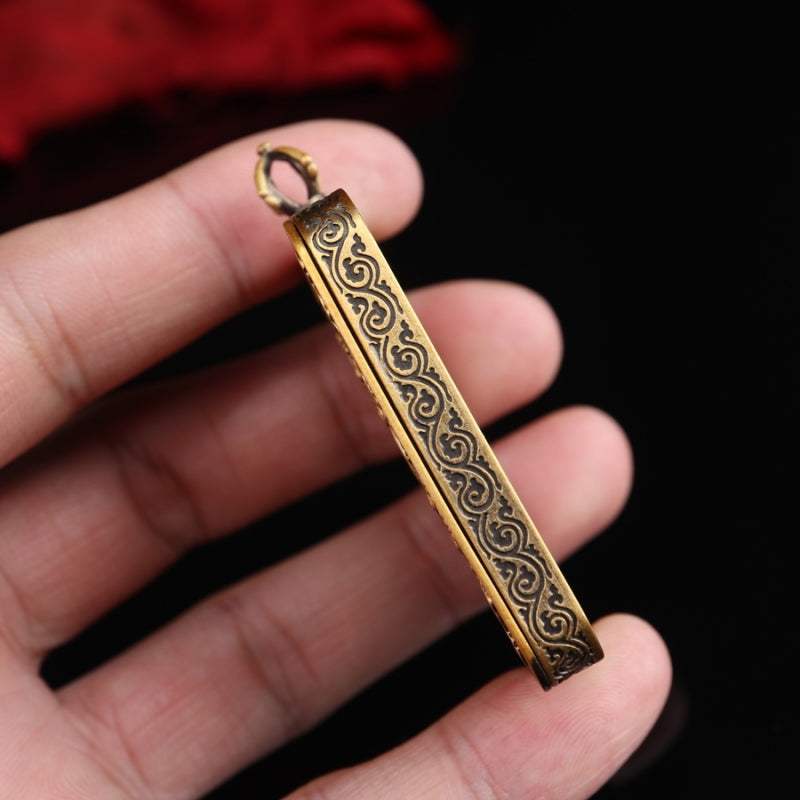 Tibetan Thangka Pendant Gilding Craft Black Gold puretibetan