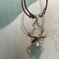 Wealth Blessing Tibetan White Quartz  Crystal Necklace Himalayan Energy Protection