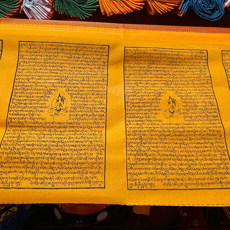 Goddess-Blessed Five-Color Prayer Flags for Hanging puretibetan
